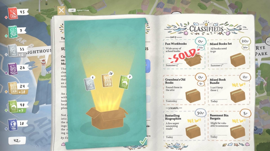 《Tiny Bookshop》游戏截图