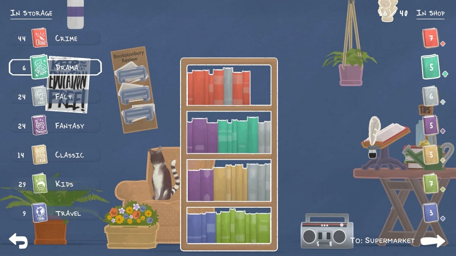 《Tiny Bookshop》游戏截图