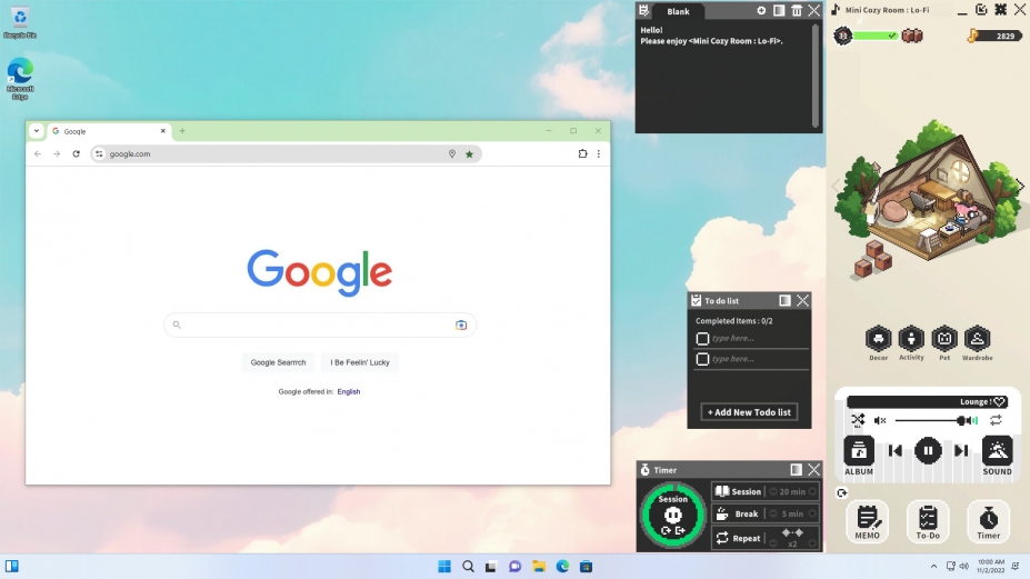 《迷你舒适房间：Lo-Fi》游戏截图