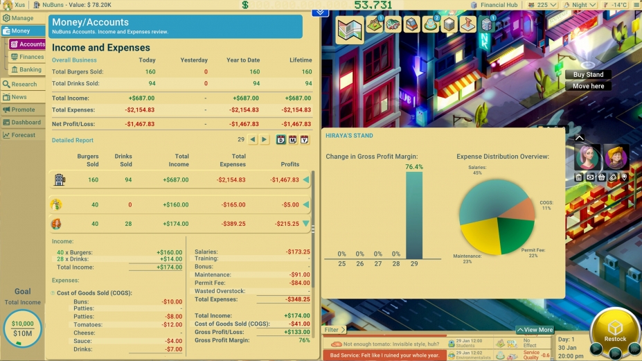 《商业奇才：舌尖上的路边摊》游戏截图