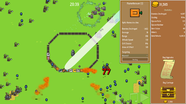 《火车防御特快》游戏截图