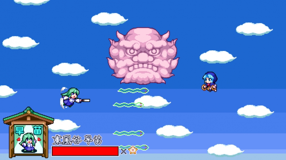 《与东风谷早苗的神风一起》游戏截图