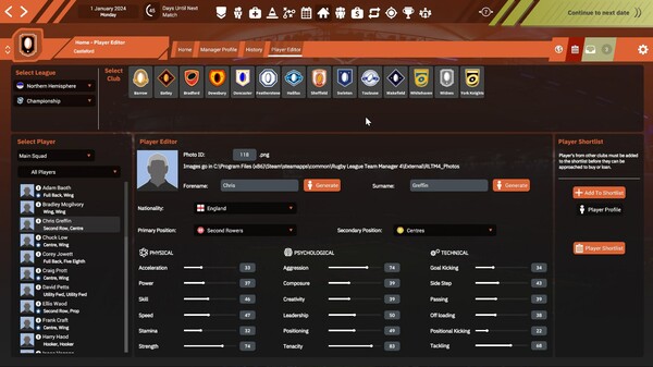 《橄榄球联盟球队经理4》游戏截图