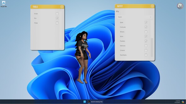 《Amarillo的桌面宠物》游戏截图