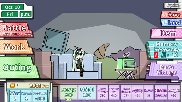 《ロボット少女は夢を見るRobotBattleChampionship》游戏截图