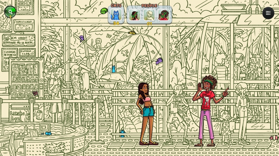 《隐藏在里约热内卢的猫》游戏截图