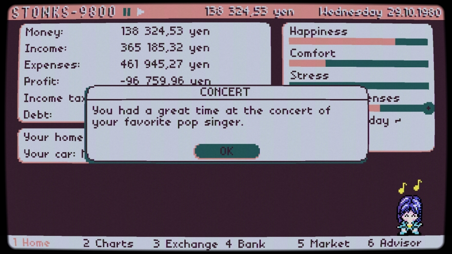 《STONKS-9800：股票市场模拟器》游戏截图