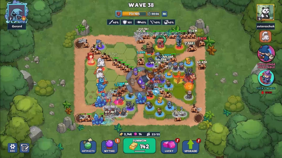 《幸运之地：合并塔防战争》游戏截图