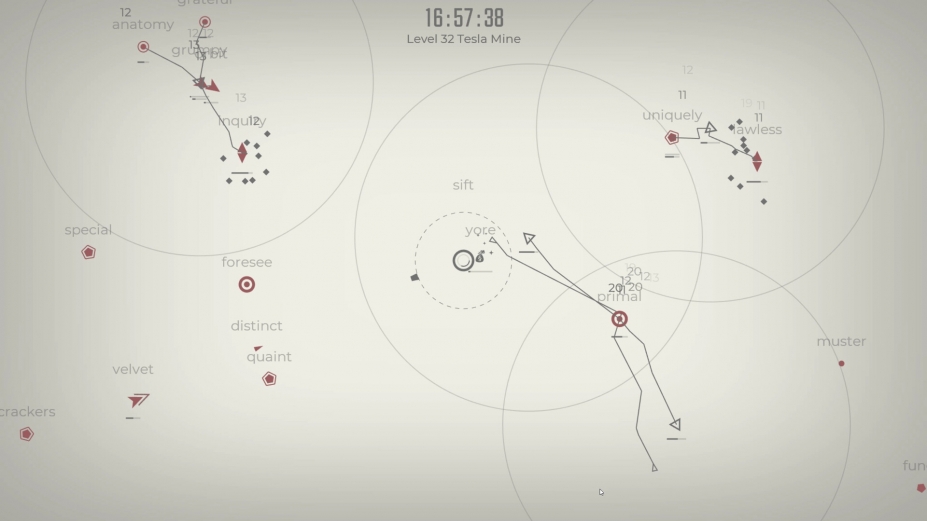 《Glyphica：打字生存》游戏截图