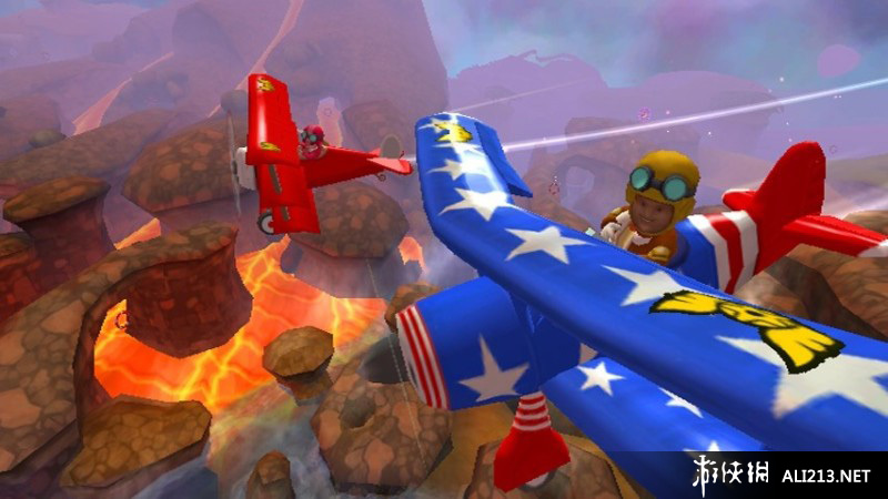 《小子历险记 天空上尉》WII截图