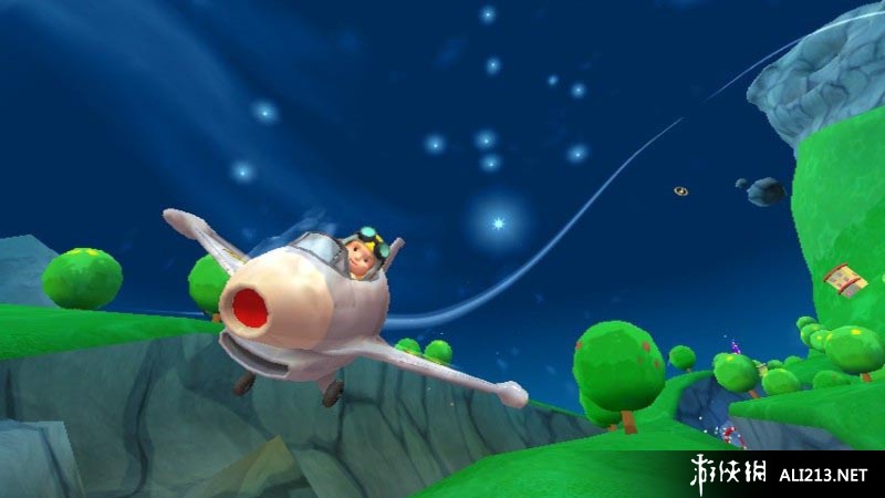 《小子历险记 天空上尉》WII截图