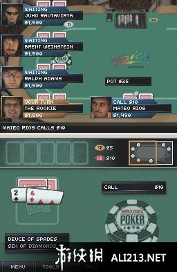 《世界扑克集锦2008 王者之争》NDS截图