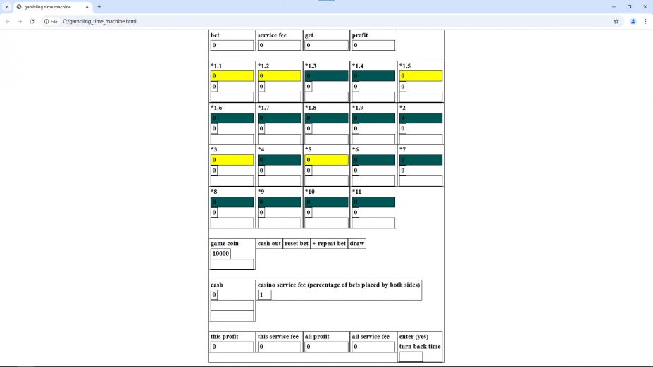 《赌博时光机》游戏截图