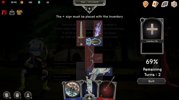 《口袋传奇：库存Roguelike套牌构建》游戏截图