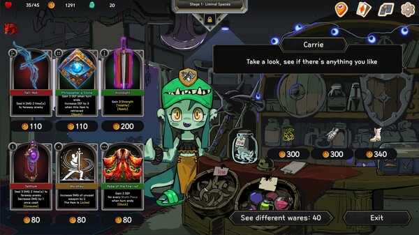 《口袋传奇：库存Roguelike套牌构建》游戏截图