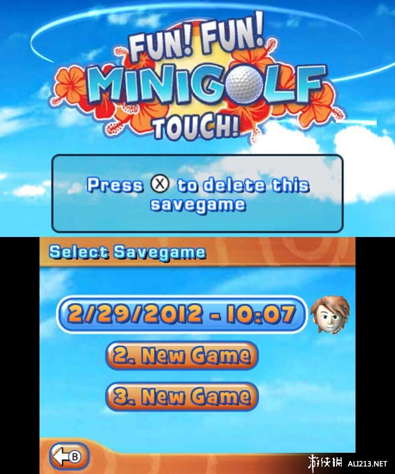 《好玩的触摸迷你高尔夫！（3DSWare）》3DS截图