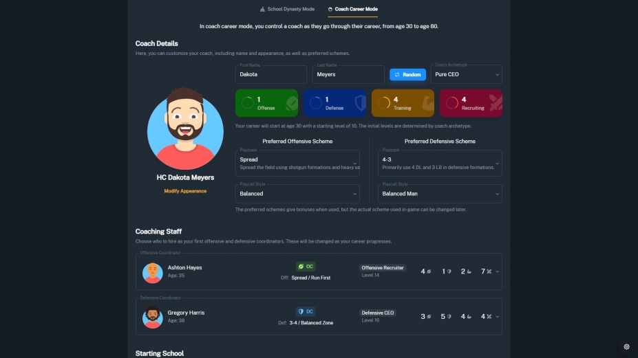 《橄榄球教练：大学时代》游戏截图