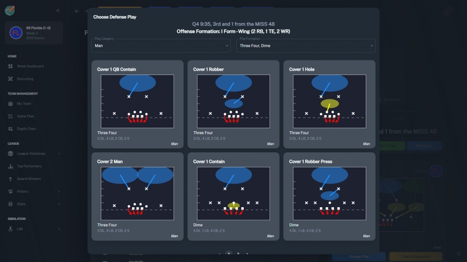 《橄榄球教练：大学时代》游戏截图