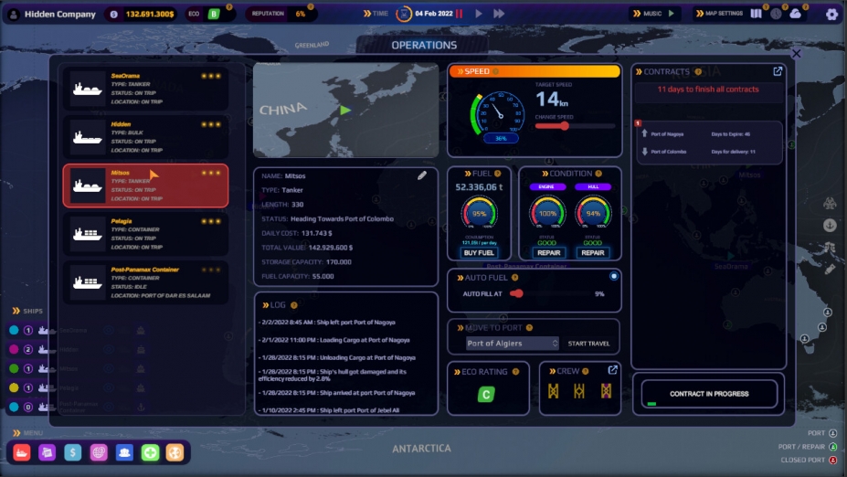 《海奥拉马：航运世界》游戏截图