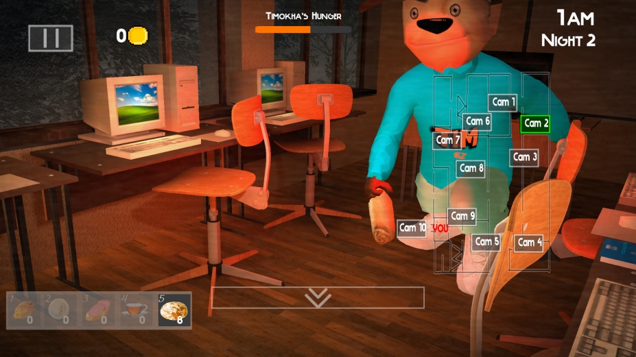 《与蒂莫卡一起度过五晚4：学校》游戏截图