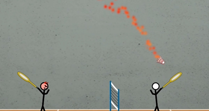 《火柴人羽毛球》游戏截图
