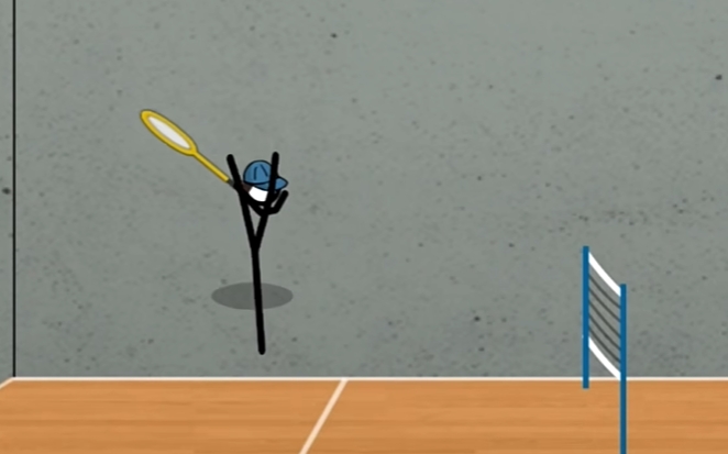 《火柴人羽毛球》游戏截图