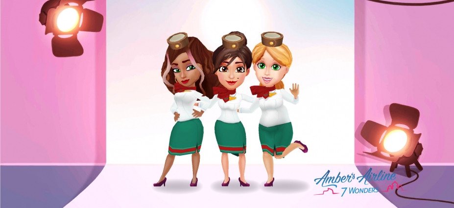 《安珀的空姐梦：七大奇迹》游戏截图
