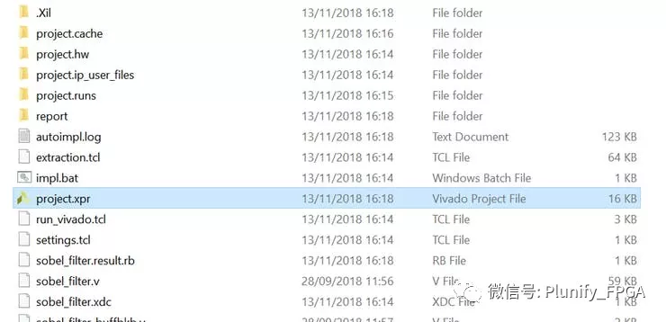 图四：Vivado 项目文件