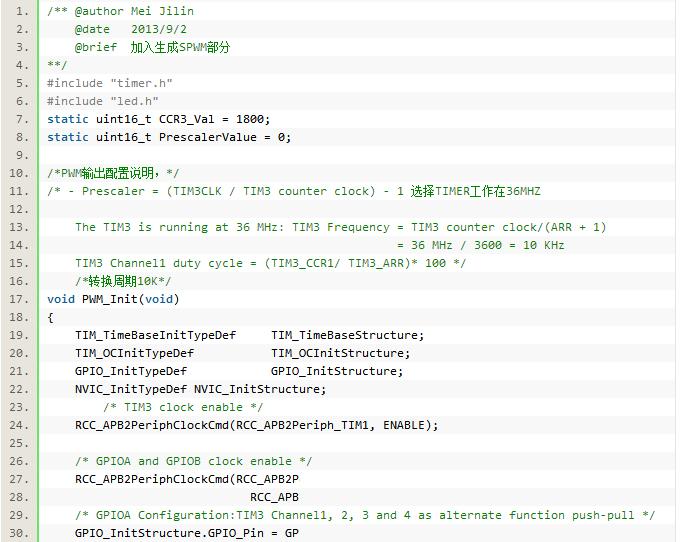 一文解析stm32产生spwm原理及程序