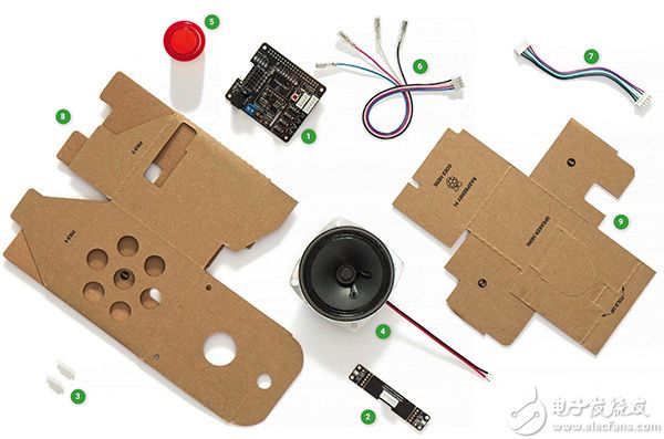 Raspberry Pi 3 与 Seeed Technology 的 Google AIY 语音套件配合使用的图片