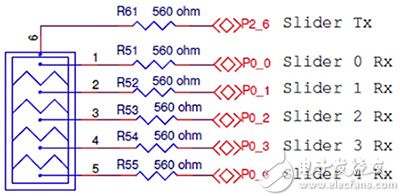 Cypress PSoC 4000S 原型开发套件参考设计示意图