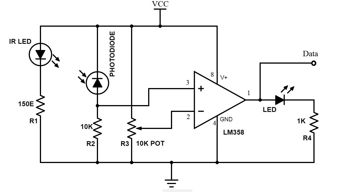 使用 8051 微控制器红外传感器的双向访客计数器