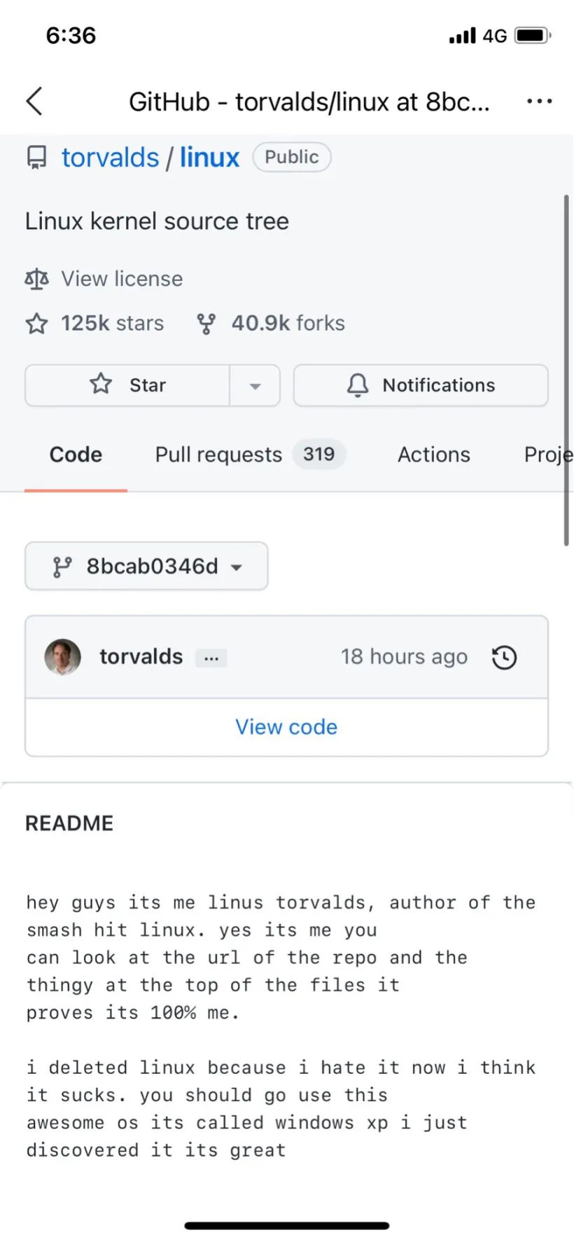 Linus:Linux 太垃圾了,我把它删了,建议你用 Windows XP 图片