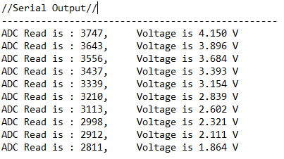 MAX11301WING_Demo程序的串行输出。