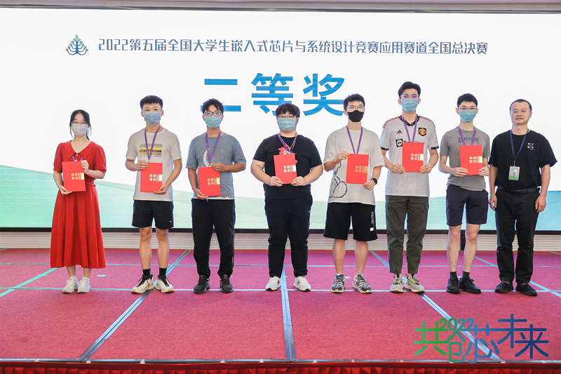 图2：广和通代表为获奖参赛队伍颁奖