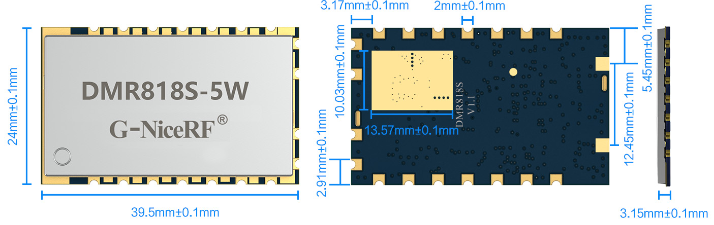 DMR818S-5W数字对讲模块
