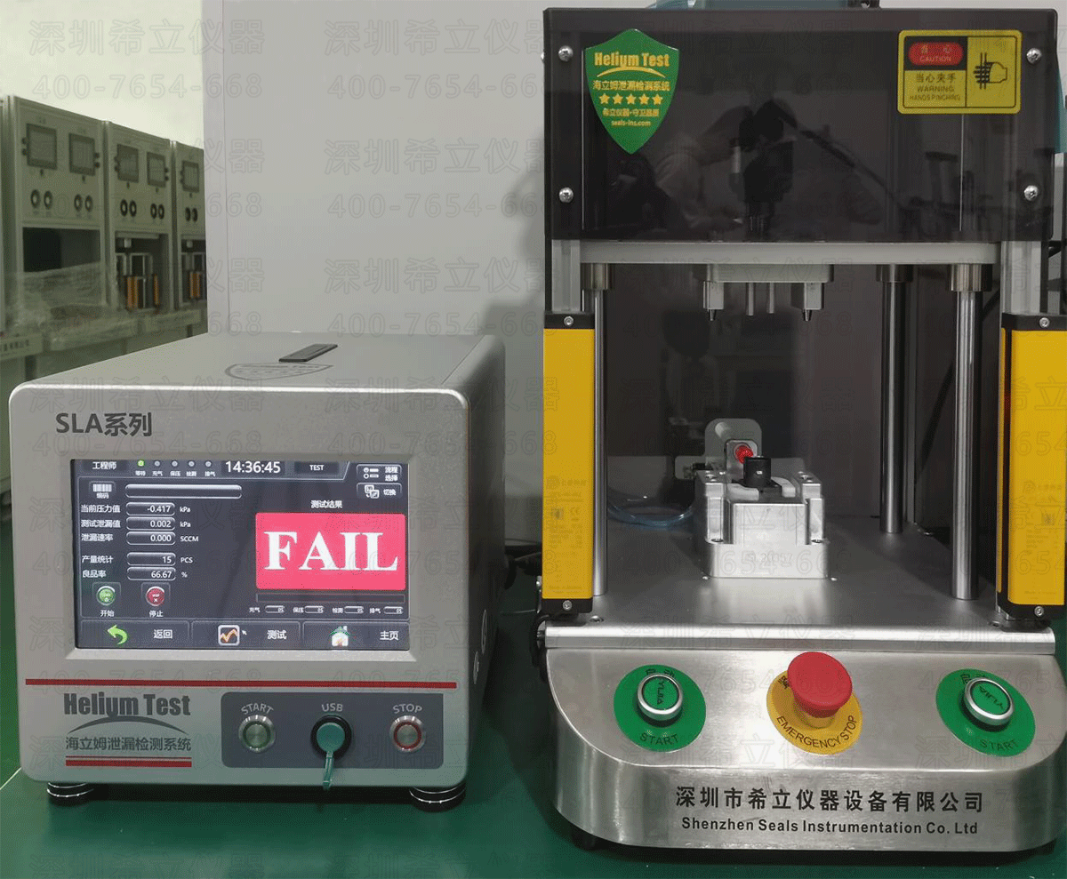 电子连接器密封性检测现场