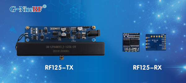 低功耗、远距离、125KHz无线空中唤醒和数据收发模块RF125