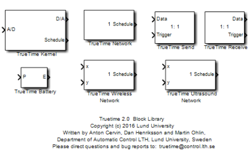 TrueTime工具箱模块内部结构及功能解析