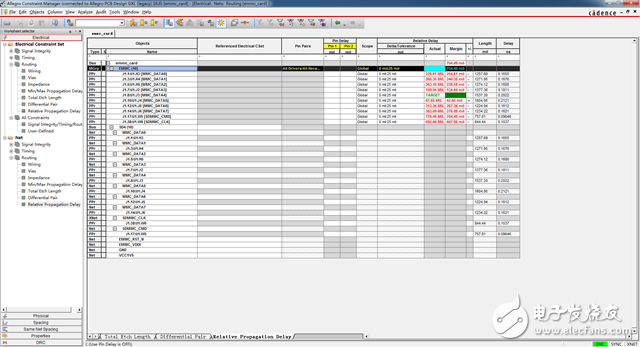 Allegro的通用等长规则设置方法