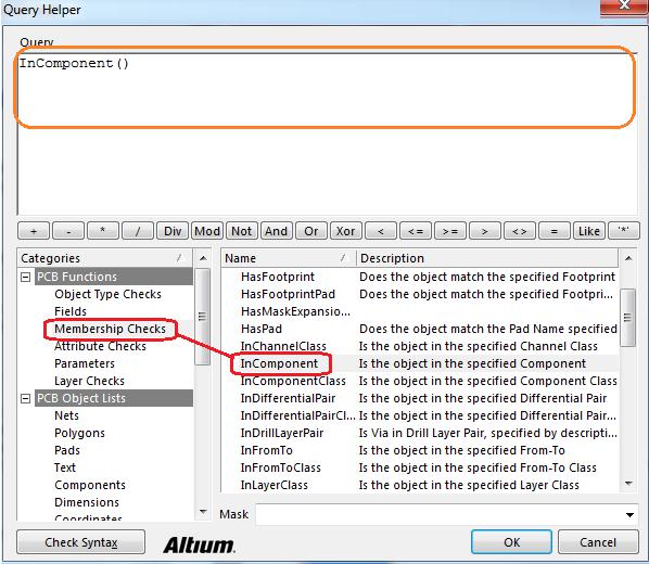 pcb设计之Query语句的应用