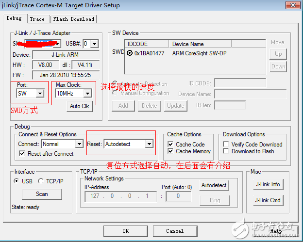 JTAG接口如何转SWD接口_JTAG接口转SWD接口方法