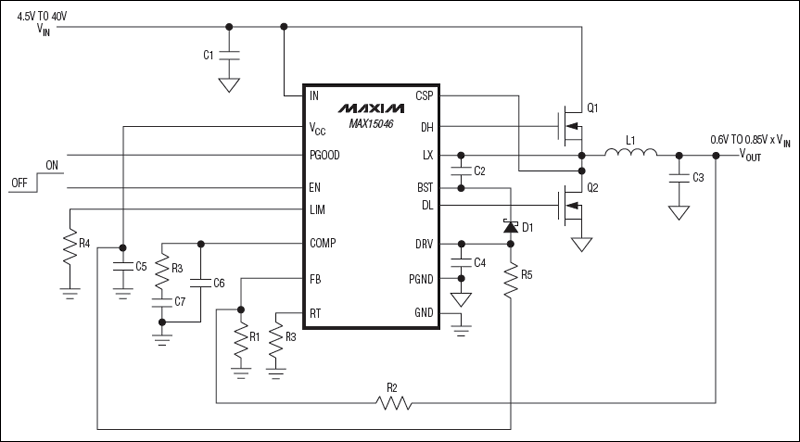 MAX15046: Typical Operating Circuit MAX15046: Typical Operating Circuit