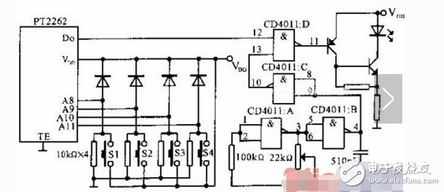 基于PT2262制作红外发射器电路