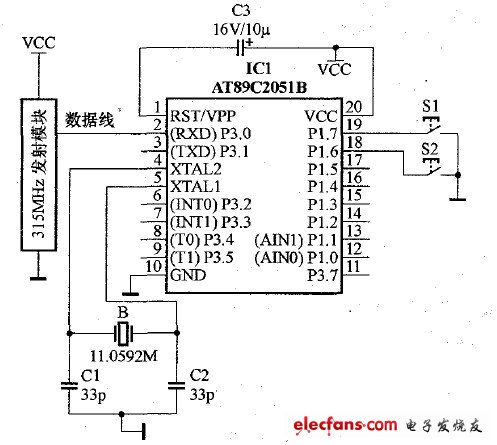 图1 发送端电路图