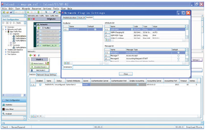 配置Mobile Subscribers，相关联的Radius服务器以及属性