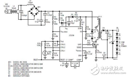 能对LED灯提供各种保护功能的LED驱动器