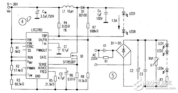 led灯驱动电源电路图大全(六款模拟电路设计原理图详解)