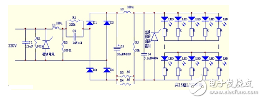 220v led灯电路图(三款超简单led电源电路)