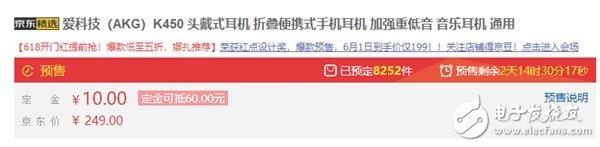 爱科技(AKG)K450 头戴式耳机现已在京东开启预售